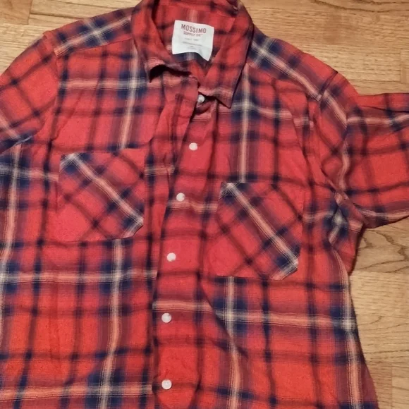 Women's flannel red and blue - Picture 5 of 5